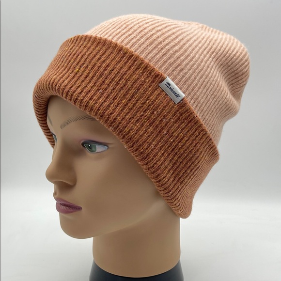 Madewell Reversible Cuffed Knit Beanie Hat Extrafine Merino Wool OS - Picture 1 of 8